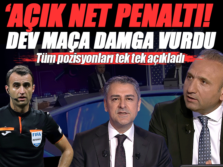 Galatasaray - Trabzonspor maçının tartışmalı pozisyonlarını değerlendirdiler: Açık bir penaltı!